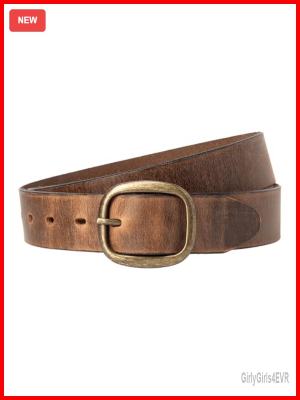 Genuine Full Grain Leather Belt Women 1.25in Made in USA Jeans Dress Pants